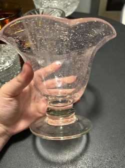 Pink bubble vase 