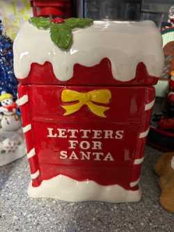 Santa cookie jar 