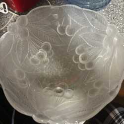 Frosted cherries bowl 
