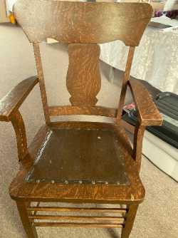 Wooden armchair
