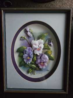 VINTAGE 3D PAPER TOLE ART