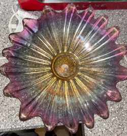 Iridescent glass dishes 