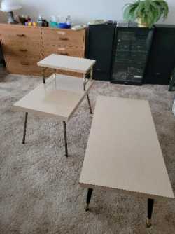 Coffee table and side tab