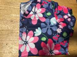 Flowered scrub top 