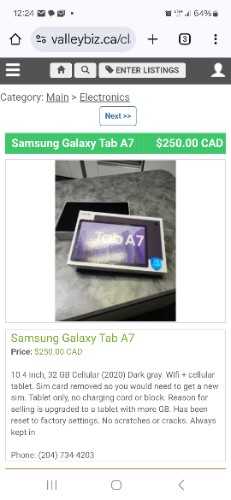 Samsung Galaxy Tab A7