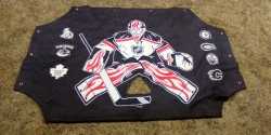 Net cover hockey pract.