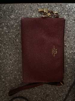Coach wristlet 