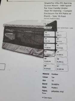 Camper enclosure for rv