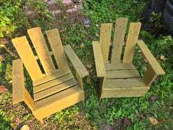 2 Adirondack style chairs