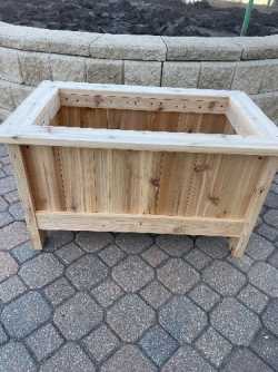 Cedar planter