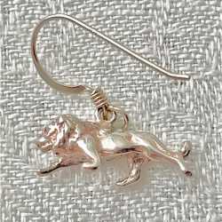 Sterling Silver LION Earr