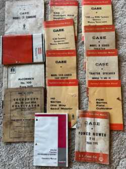 Vintage Operators Manuals