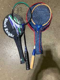 Pair of badminton racquet