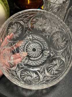 Footed Crystal bowl 