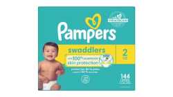 Box of Size 2 diapers 